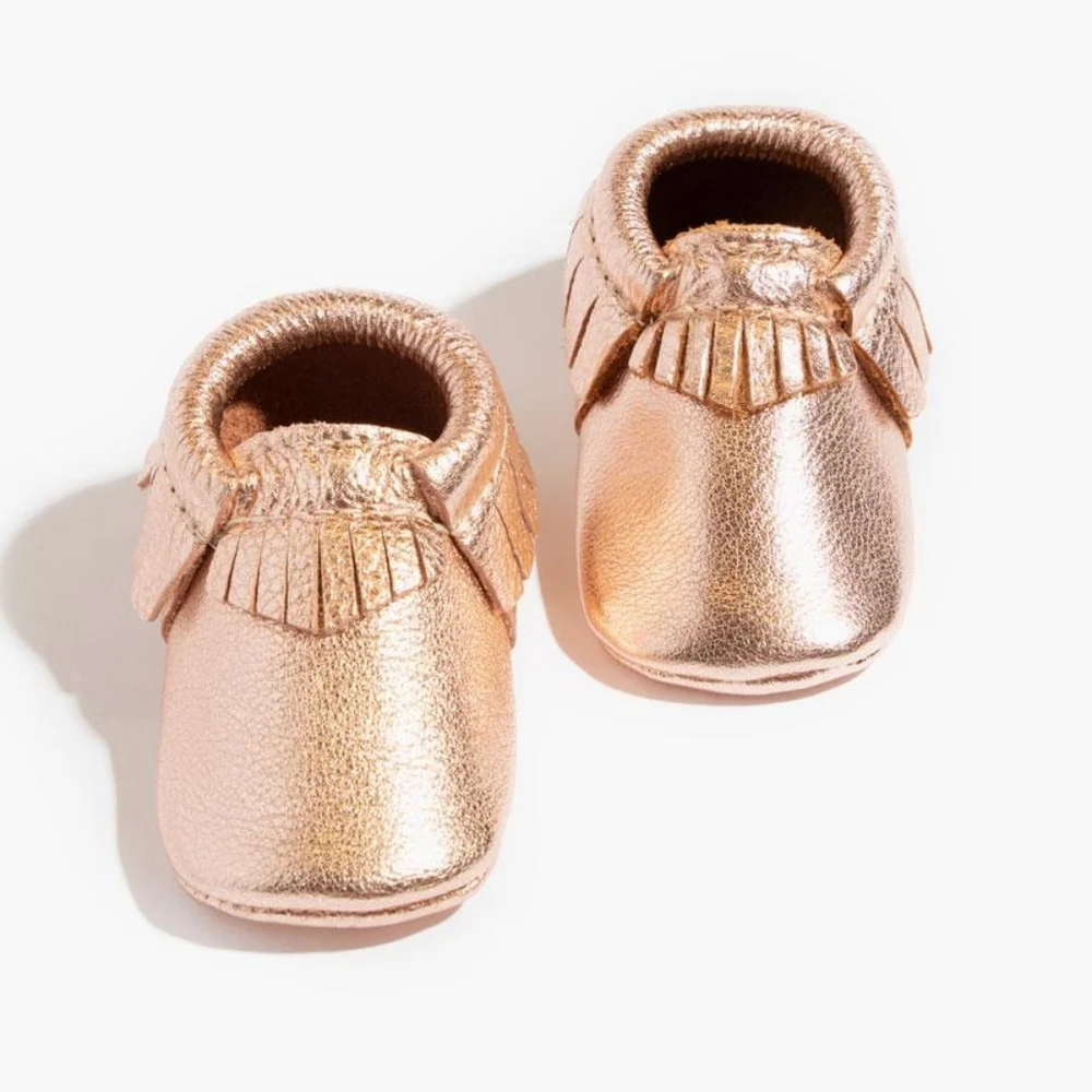Freshly Picked Rose Gold Moccasins